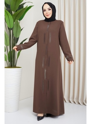 Brown - Abaya - Hafsa Mina