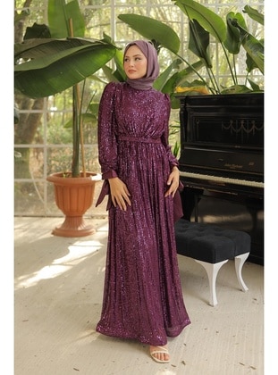 Fuchsia - Modest Evening Dress - Hakimoda