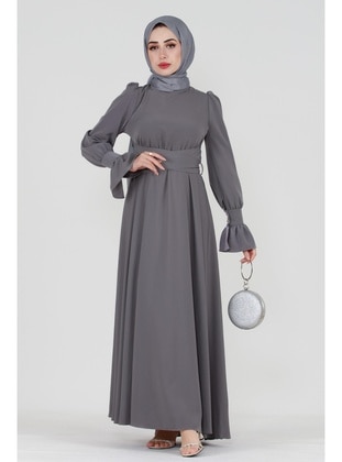 Grey - 500gr - Evening Dresses - Sevitli