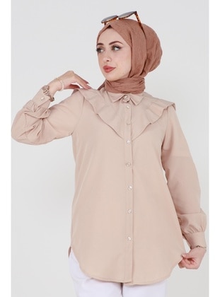 Beige - Tunic - Sevitli