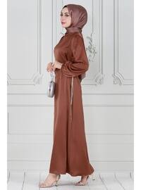 Brown - 1000gr - Evening Dresses