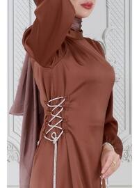 Brown - 1000gr - Evening Dresses