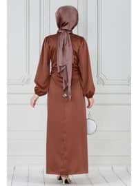 Brown - 1000gr - Evening Dresses