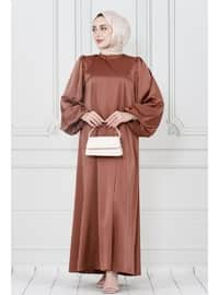 Brown - 1000gr - Evening Dresses