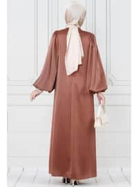 Brown - 1000gr - Evening Dresses