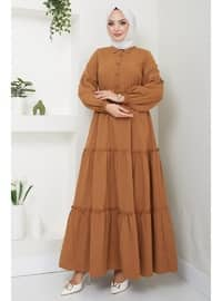 Tan - Modest Dress