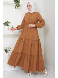 Tan - Modest Dress