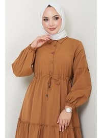 Tan - Modest Dress