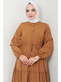 Tan - Modest Dress