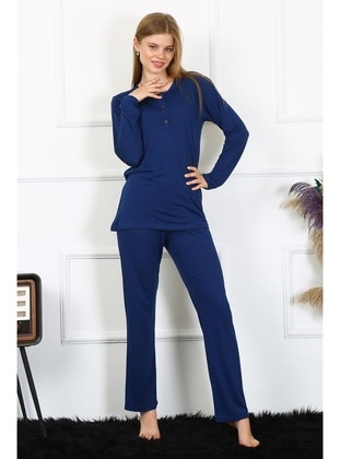 Navy Blue - Pyjama Set - Akbeniz