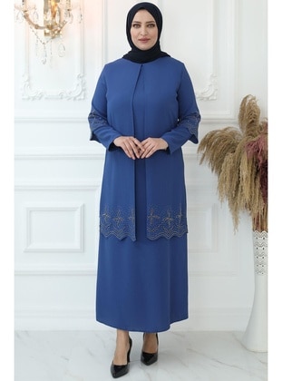 Indigo - Modest Evening Dress - Amine Hüma