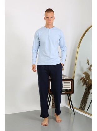 Icy Blue - Men`s Pyjama Sets - Akbeniz