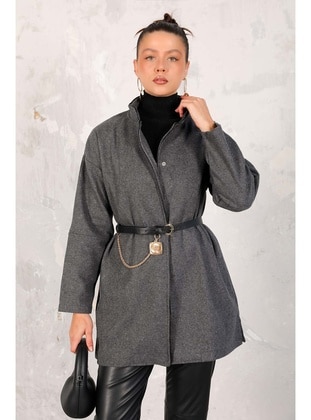 Anthracite - Coat - Melike Tatar