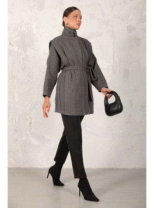 Anthracite - Coat - Melike Tatar