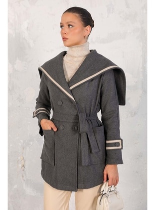 Anthracite - Coat - Melike Tatar