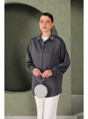 Anthracite - Blouses - Melike Tatar