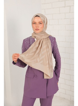 Beige - Shawl - Melike Tatar