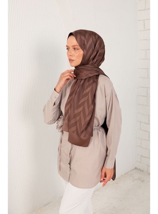 Brown - Shawl - Melike Tatar