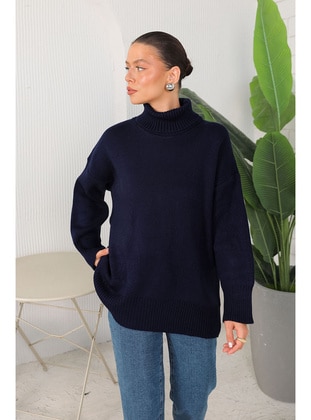 Navy Blue - Jumper - Melike Tatar