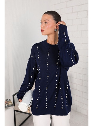 Navy Blue - Jumper - Melike Tatar