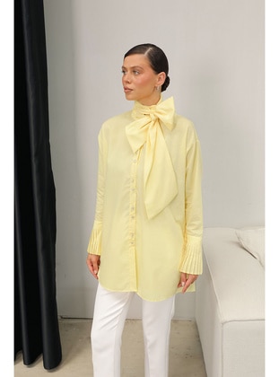 Yellow - Blouses - Melike Tatar