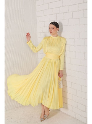 Yellow - Modest Dress - Melike Tatar