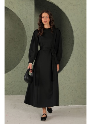 Black - Modest Dress - Melike Tatar