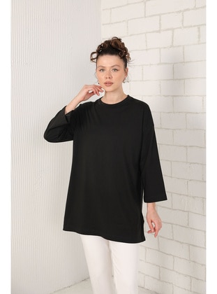 Black - T-Shirt - Melike Tatar