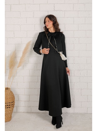 Black - Modest Dress - Melike Tatar