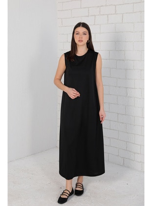 Black - Modest Dress - Melike Tatar