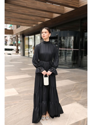 Black - Modest Dress - Melike Tatar