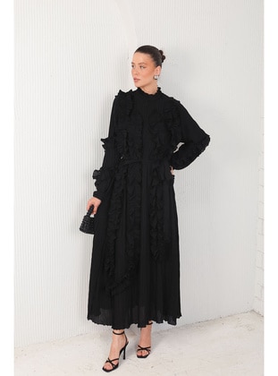 Black - Modest Dress - Melike Tatar