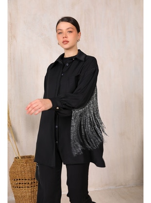 Black - Blouses - Melike Tatar