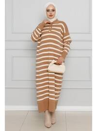 Milky Brown - Knit Dresses