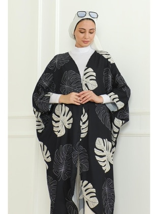 Ecru - Plus Size Abaya - Maymara