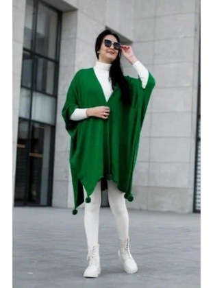 Green - Plus Size Ponchos - Maymara