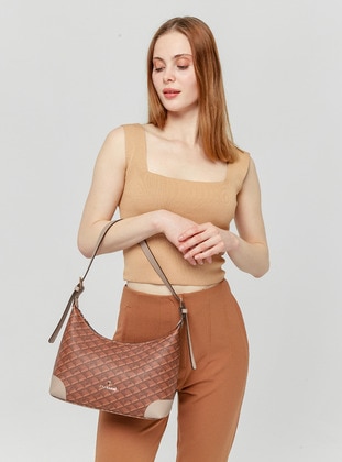 Tan - Shoulder Bags - Cacharel