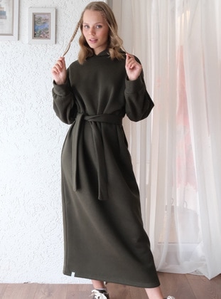 Khaki - Modest Dress - Ceylan Otantik