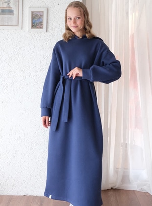 Navy Blue - Modest Dress - Ceylan Otantik