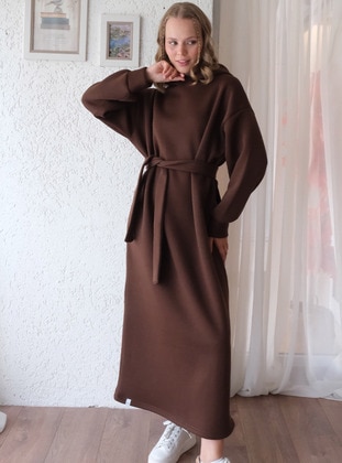 Bitter Chocolate - Modest Dress - Ceylan Otantik