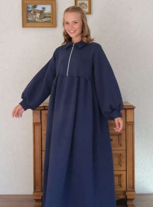 Navy Blue - Modest Dress - Ceylan Otantik