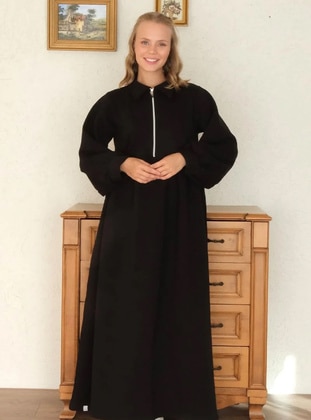 Black - Modest Dress - Ceylan Otantik