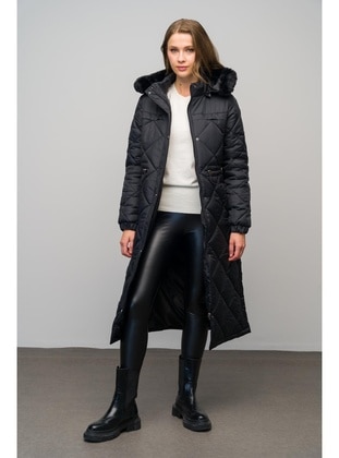 Black - Puffer Jackets - Olcay