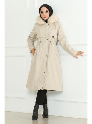 Beige - Puffer Jackets - MISSVALLE