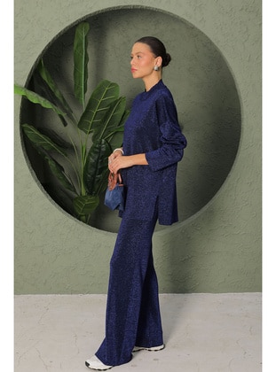 Navy Blue - Suit - Melike Tatar