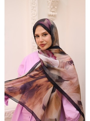 Multi Color - Shawl - Silk Home