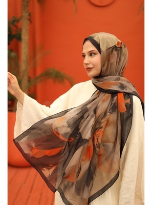 Multi Color - Shawl - Silk Home