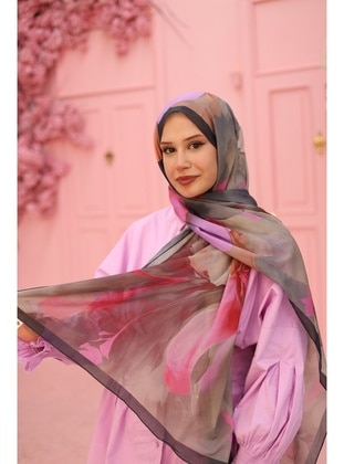 Multi Color - Shawl - Silk Home