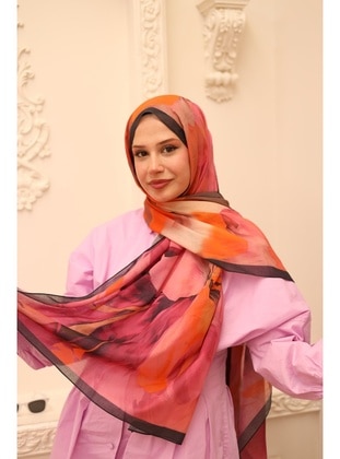 Multi Color - Shawl - Silk Home