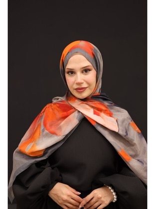 Multi Color - Shawl - Silk Home